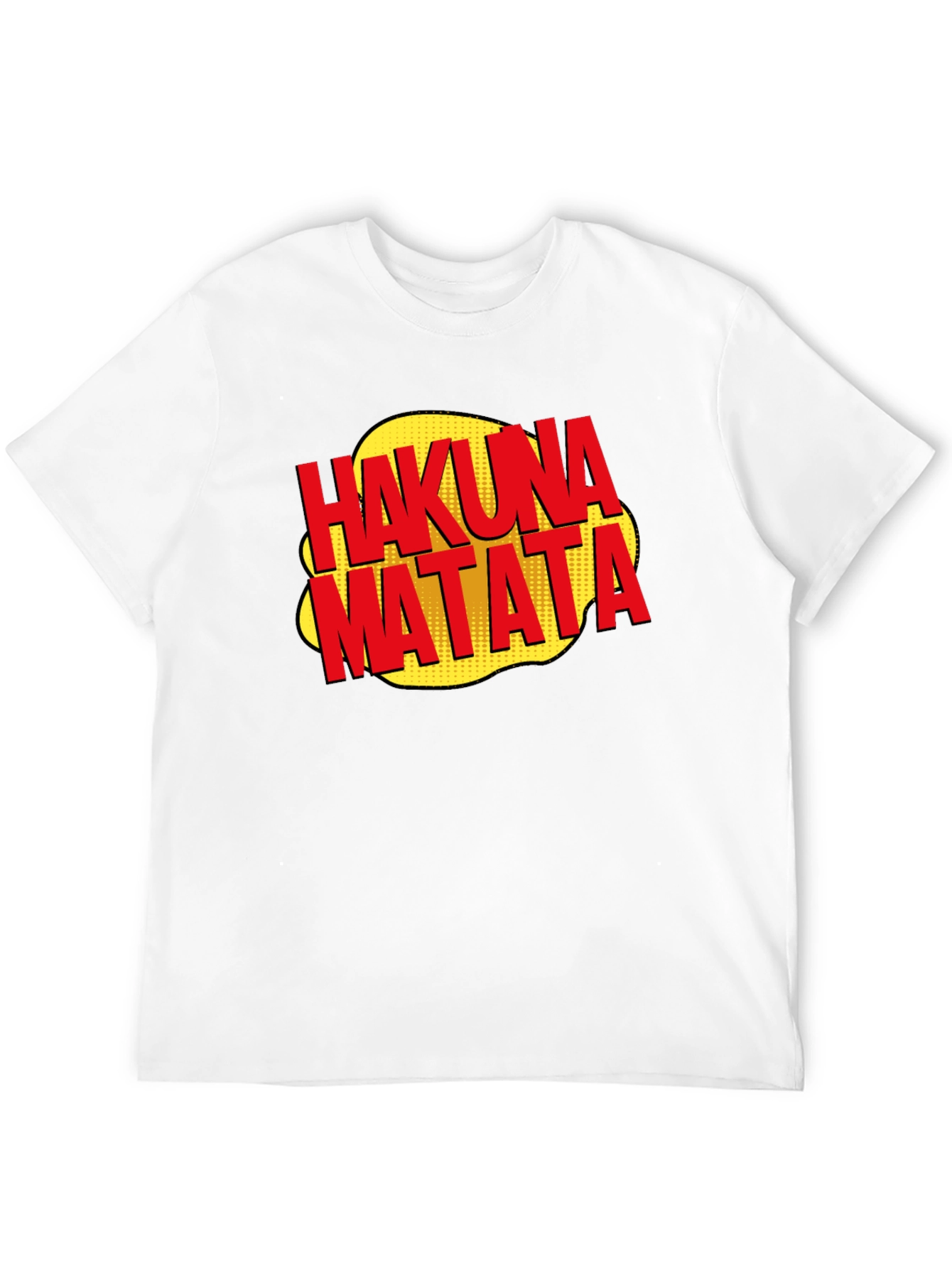 Hakuna Matata Graphic Tee - Relaxed Fit Black T-Shirt