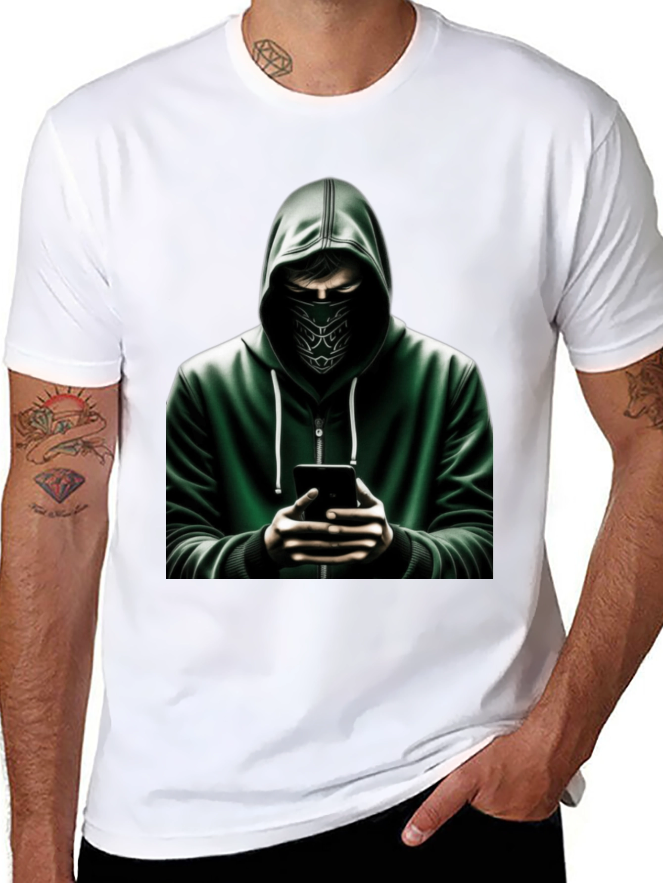 Urban Hacker Graphic Tee - Stealth Style