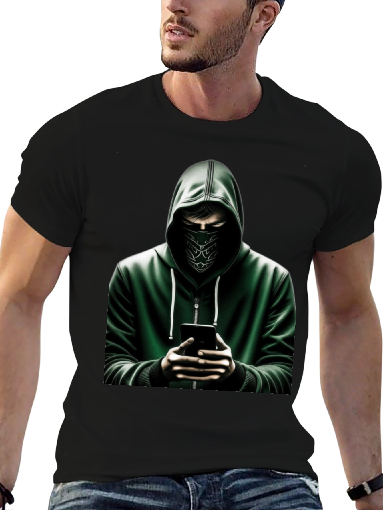 Urban Hacker Graphic Tee - Stealth Style