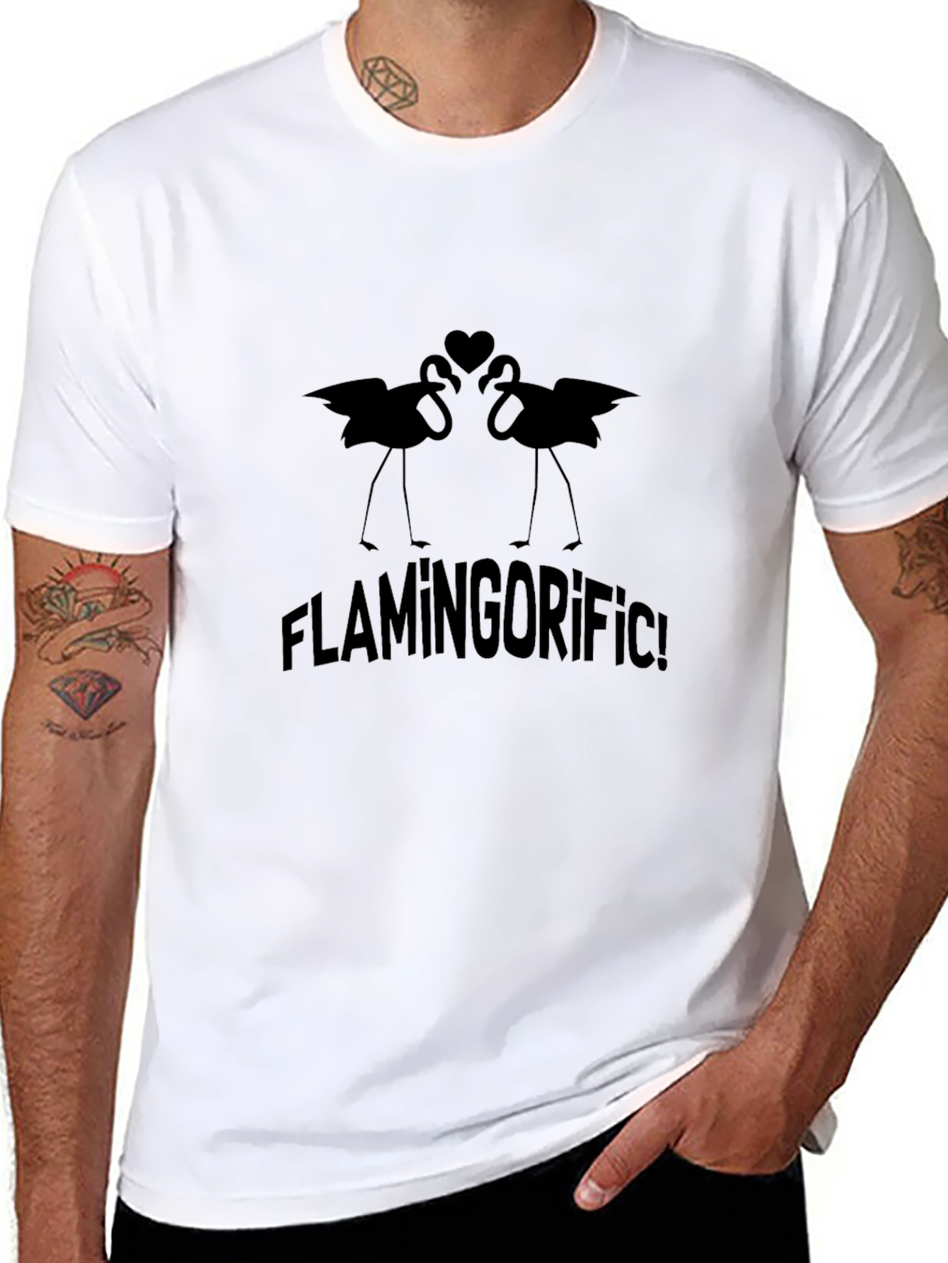 Flamingorific Graphic Tee - Black