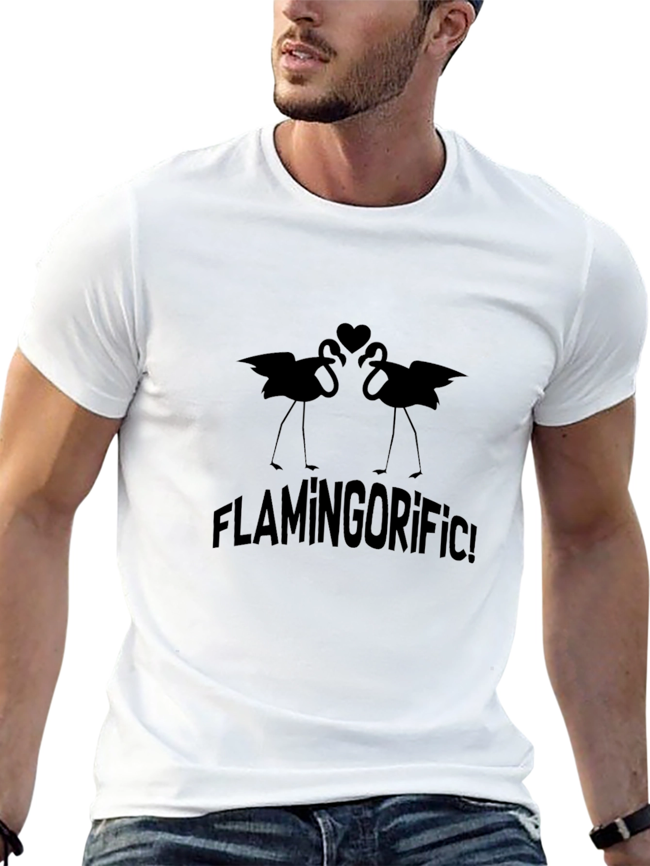 Flamingorific Graphic Tee - Black