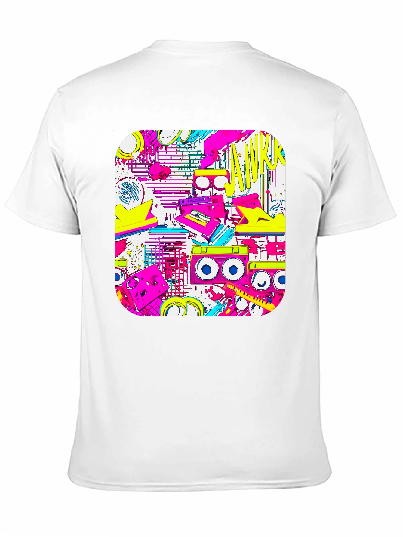 Retro 80s Boombox Graphic T-Shirt