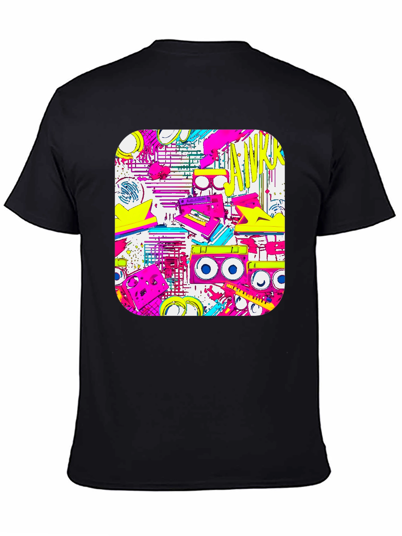 Retro 80s Boombox Graphic T-Shirt