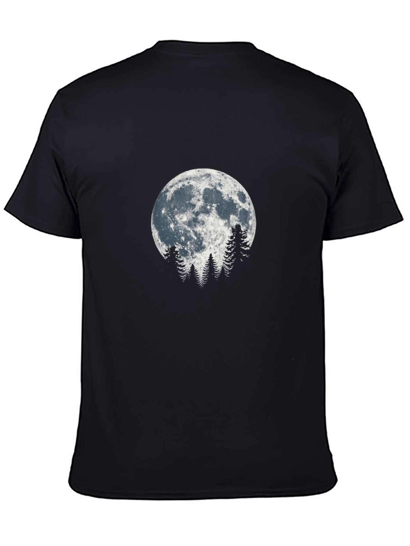 Moonlit Trees Graphic Tee - Nature Inspired Design