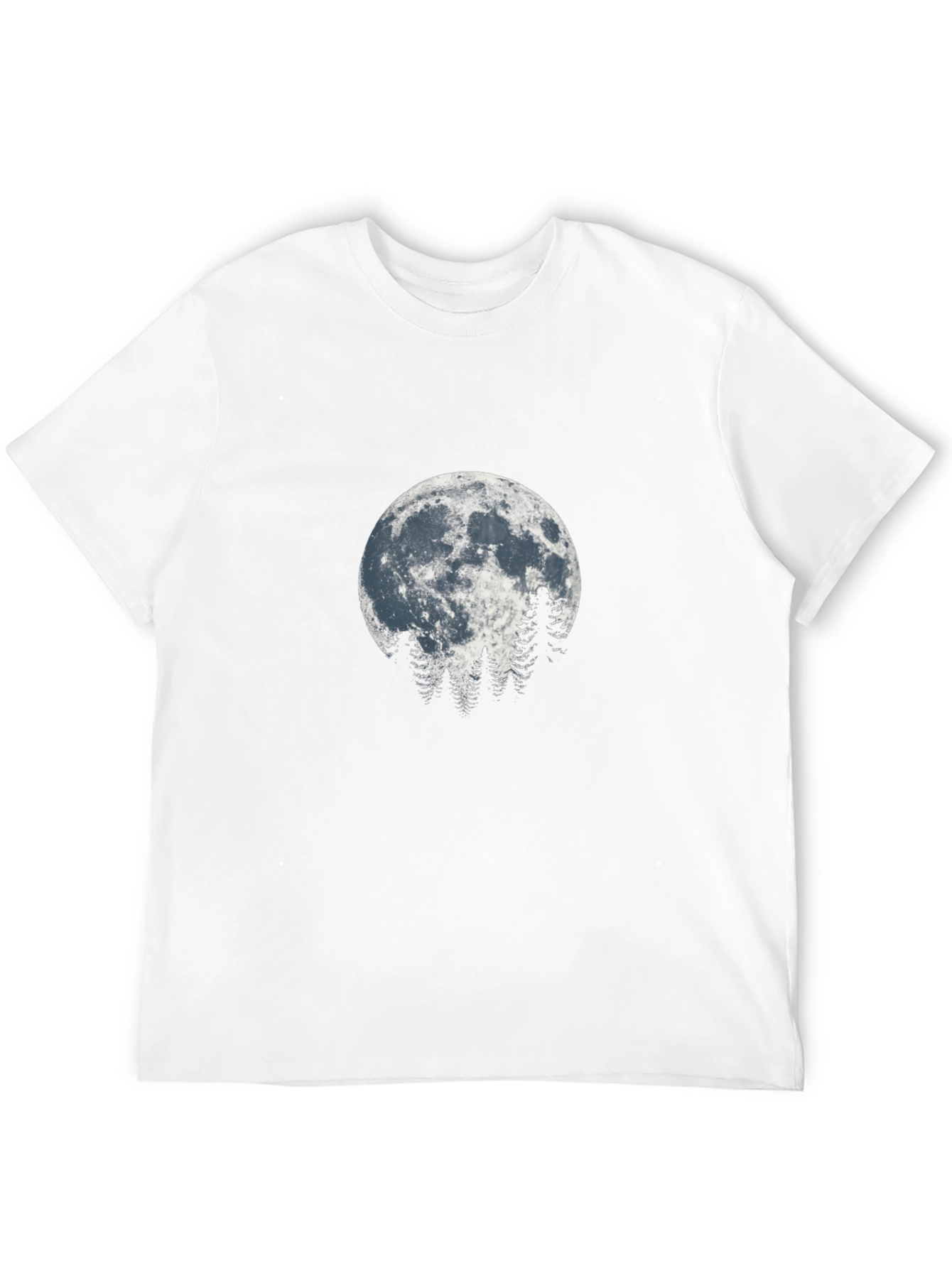 Moonlit Trees Graphic Tee - Nature Inspired Design