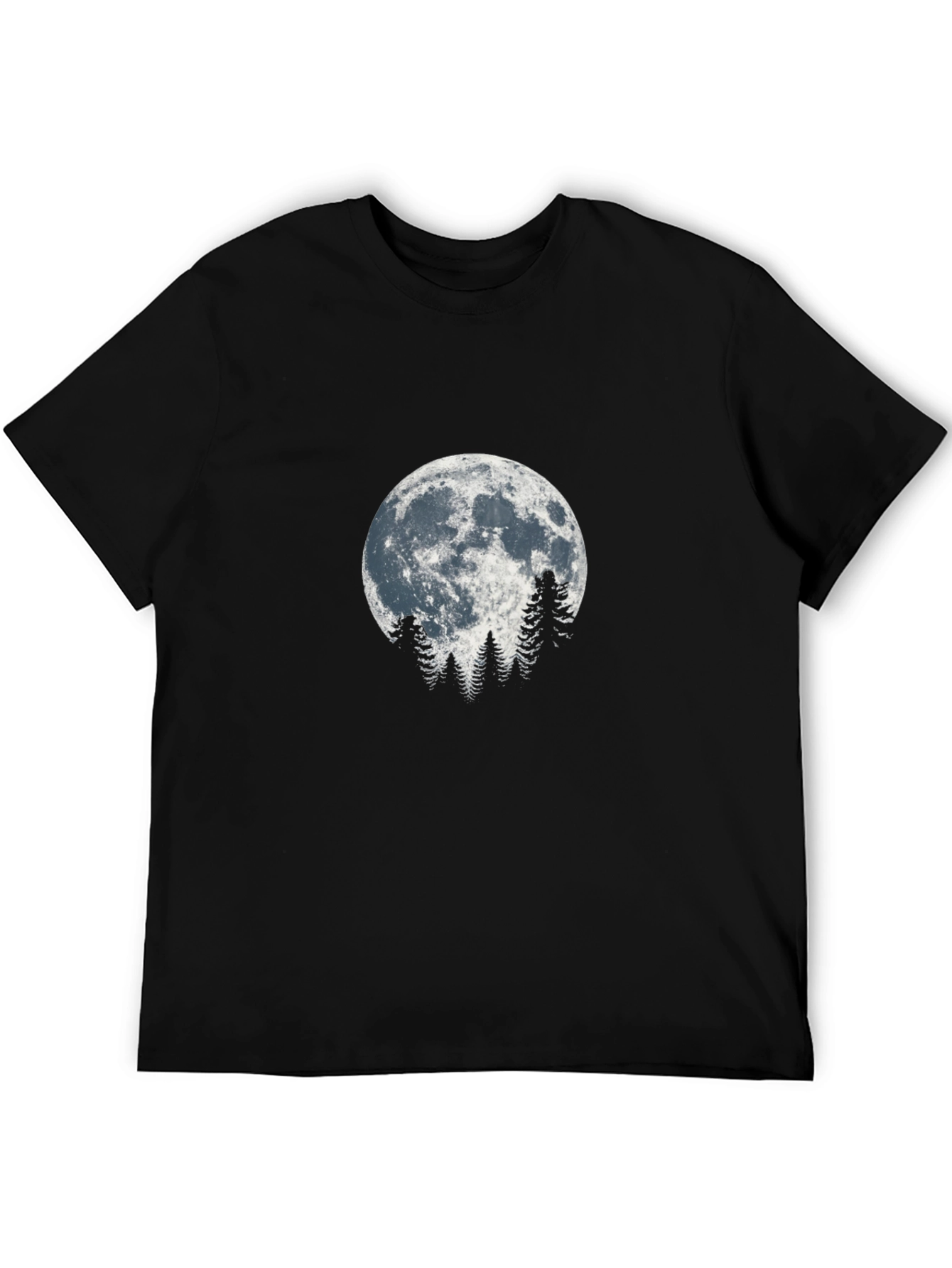 Moonlit Trees Graphic Tee - Nature Inspired Design