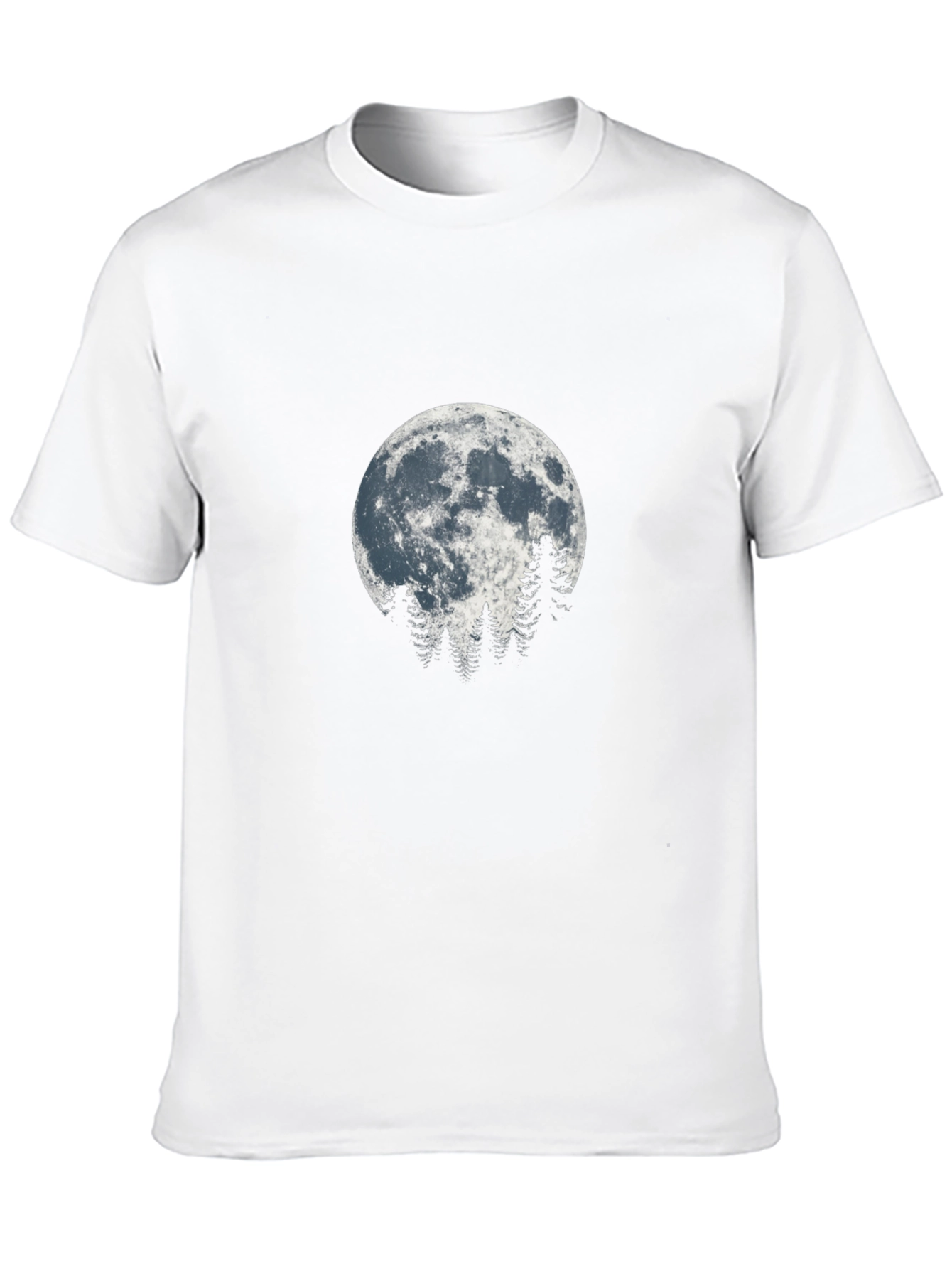 Moonlit Trees Graphic Tee - Nature Inspired Design