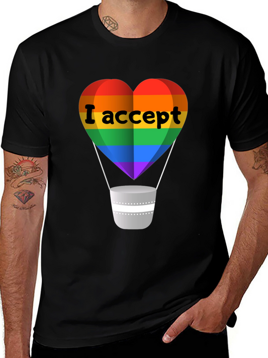 I Accept LGBTQ+ Pride T-Shirt