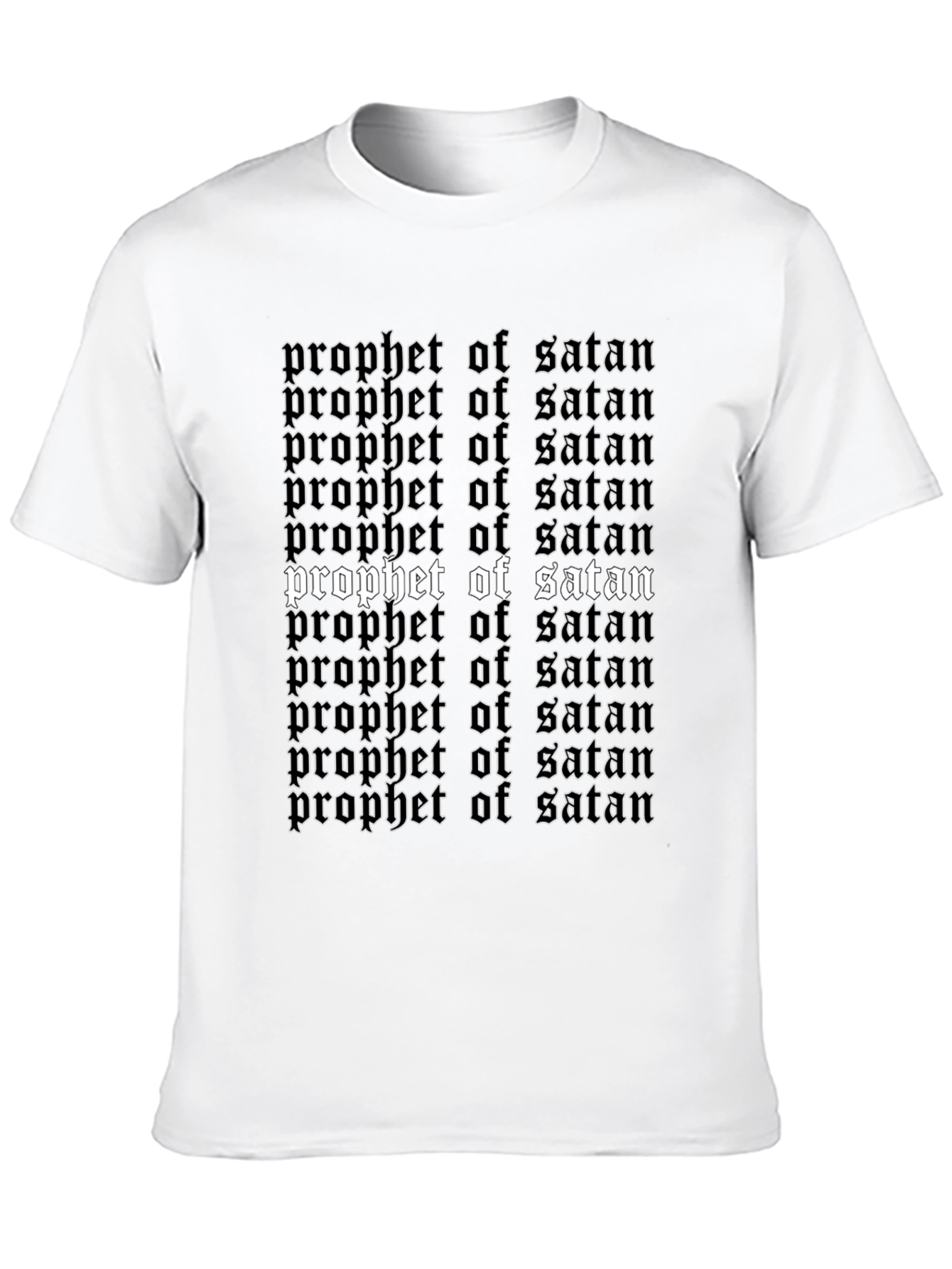 Prophet of Satan Graphic Tee - Black Gothic Shirt