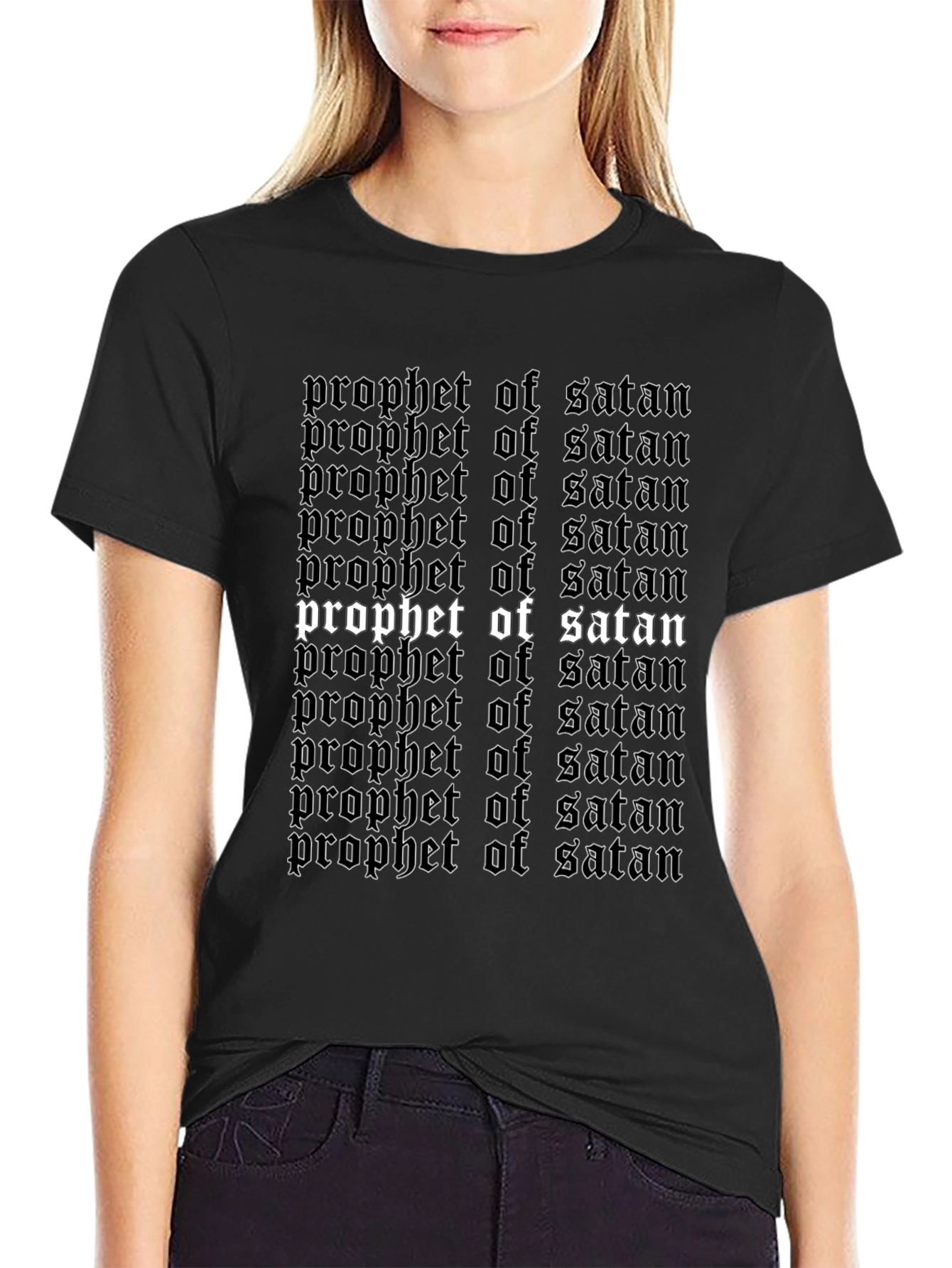 Prophet of Satan Graphic Tee - Black Gothic Shirt