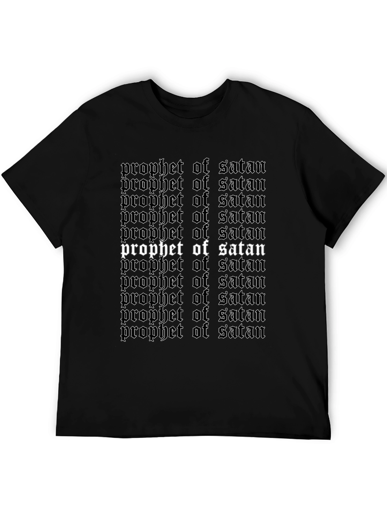 Prophet of Satan Graphic Tee - Black Gothic Shirt