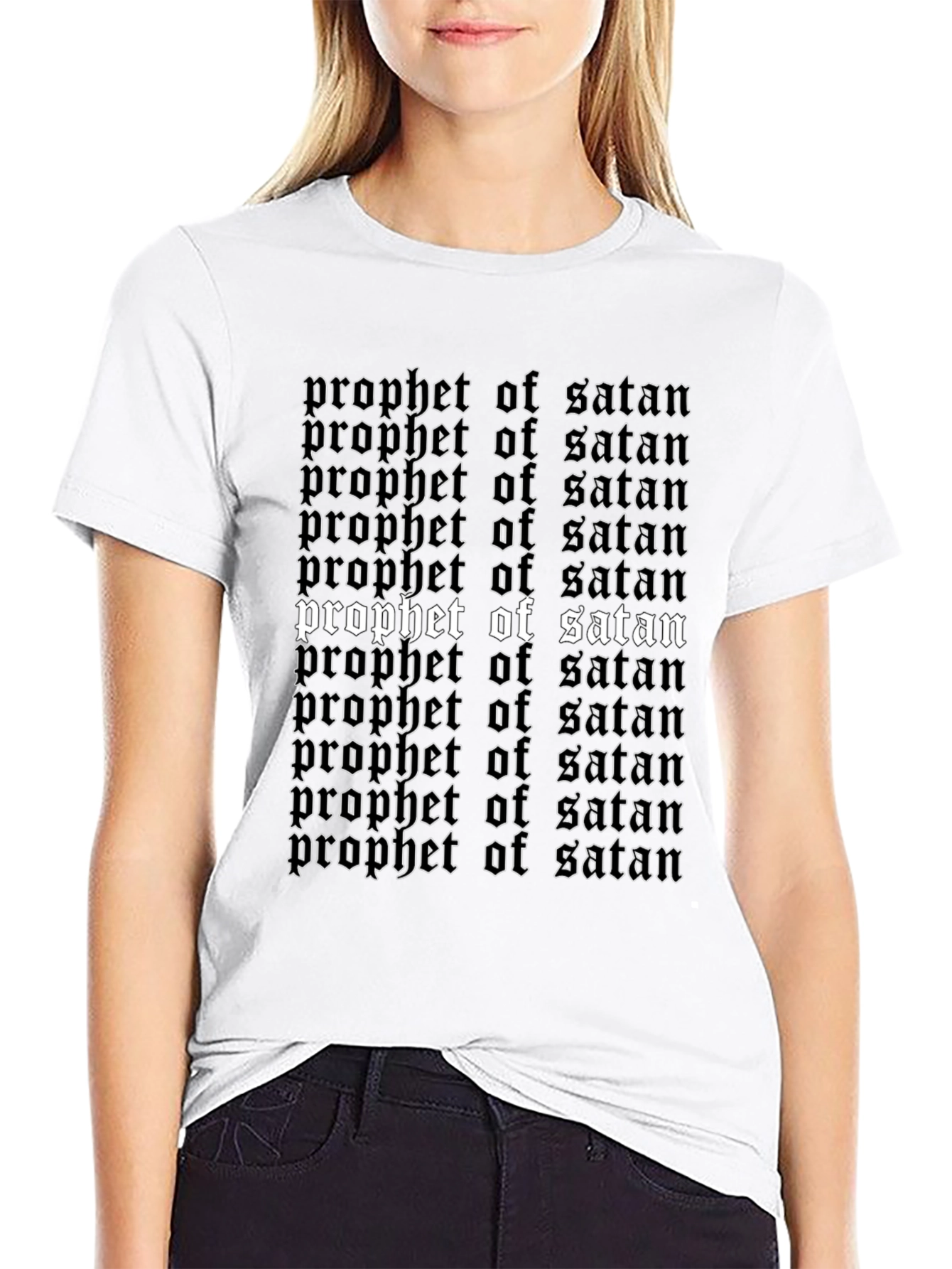 Prophet of Satan Graphic Tee - Black Gothic Shirt