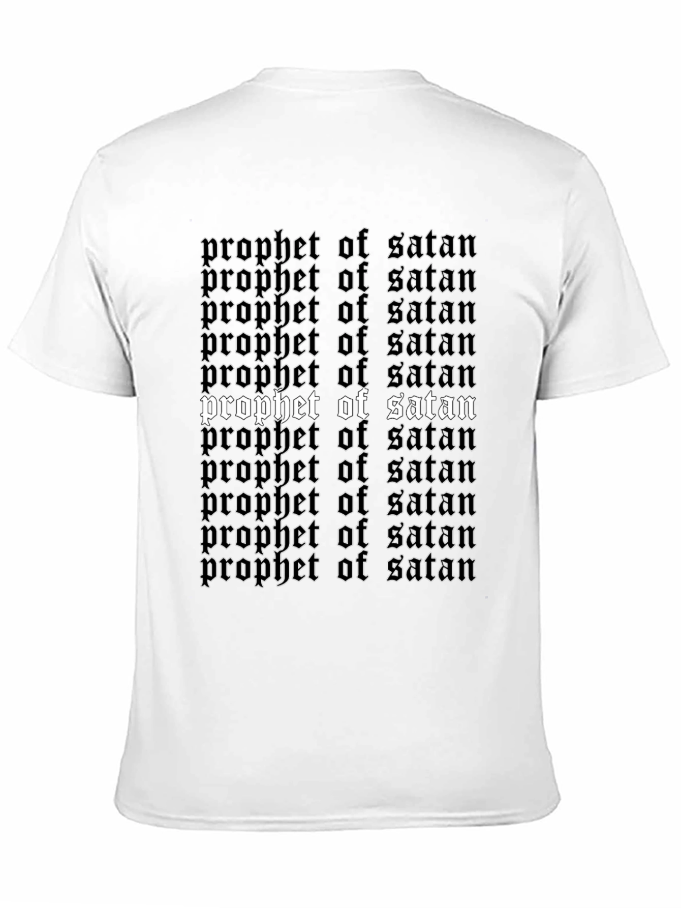 Prophet of Satan Graphic Tee - Black Gothic Shirt