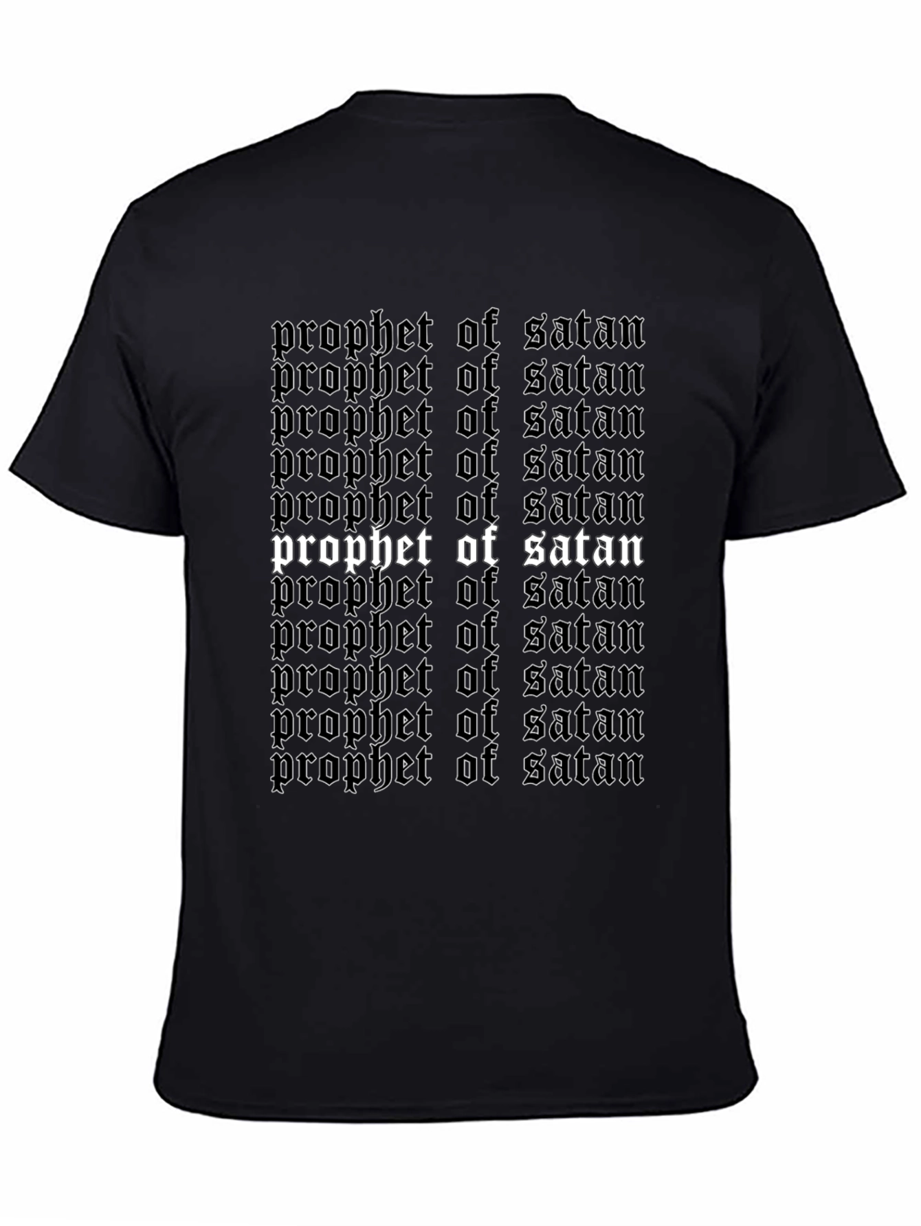 Prophet of Satan Graphic Tee - Black Gothic Shirt