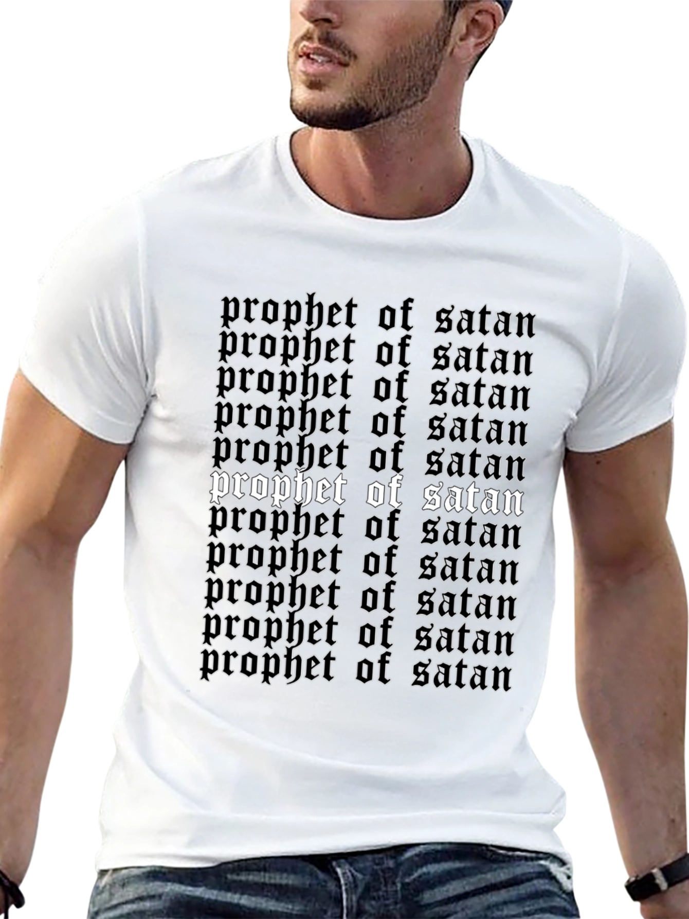 Prophet of Satan Graphic Tee - Black Gothic Shirt