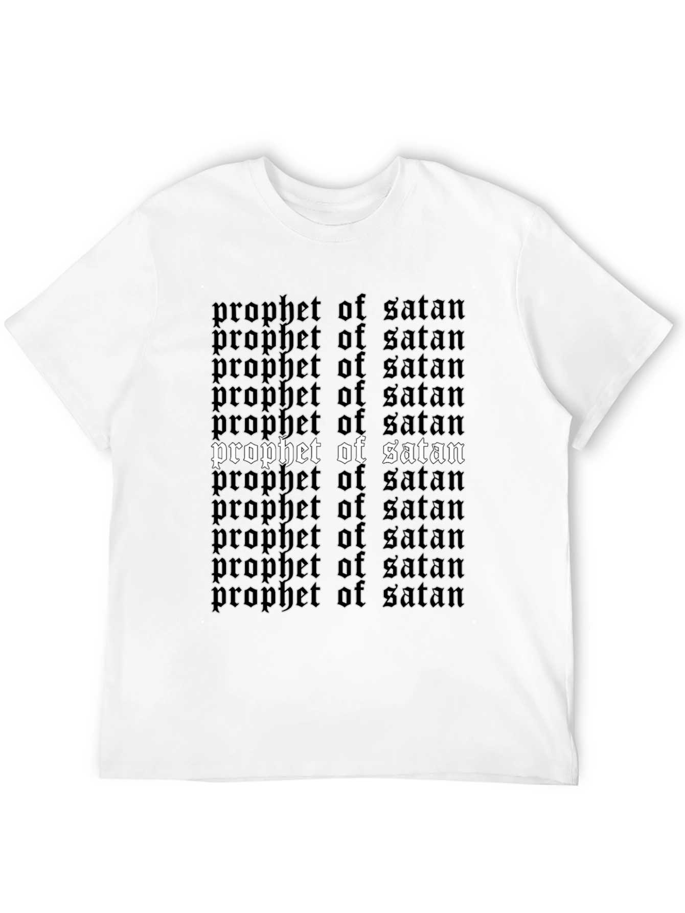 Prophet of Satan Graphic Tee - Black Gothic Shirt