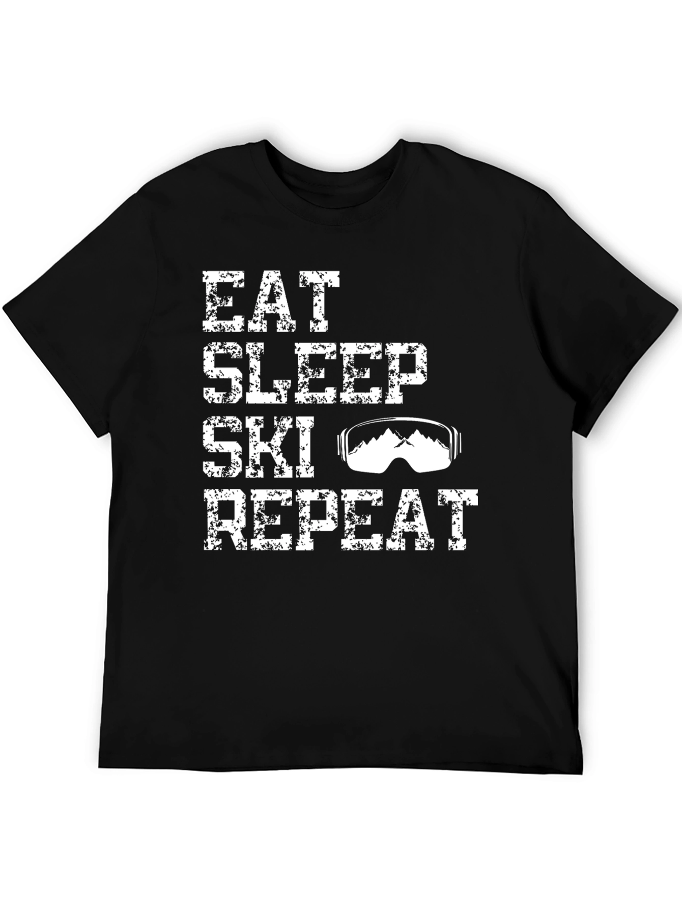 Eat Sleep Ski Repeat Graphic Tee