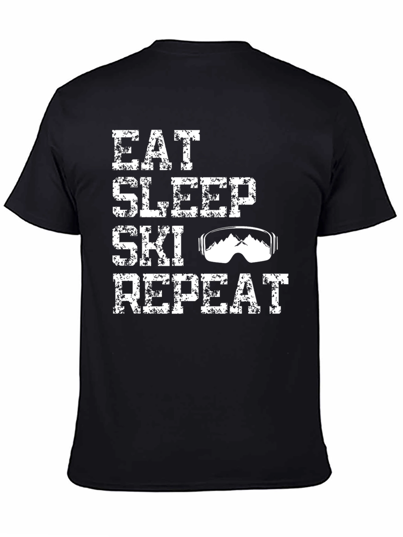 Eat Sleep Ski Repeat Graphic Tee
