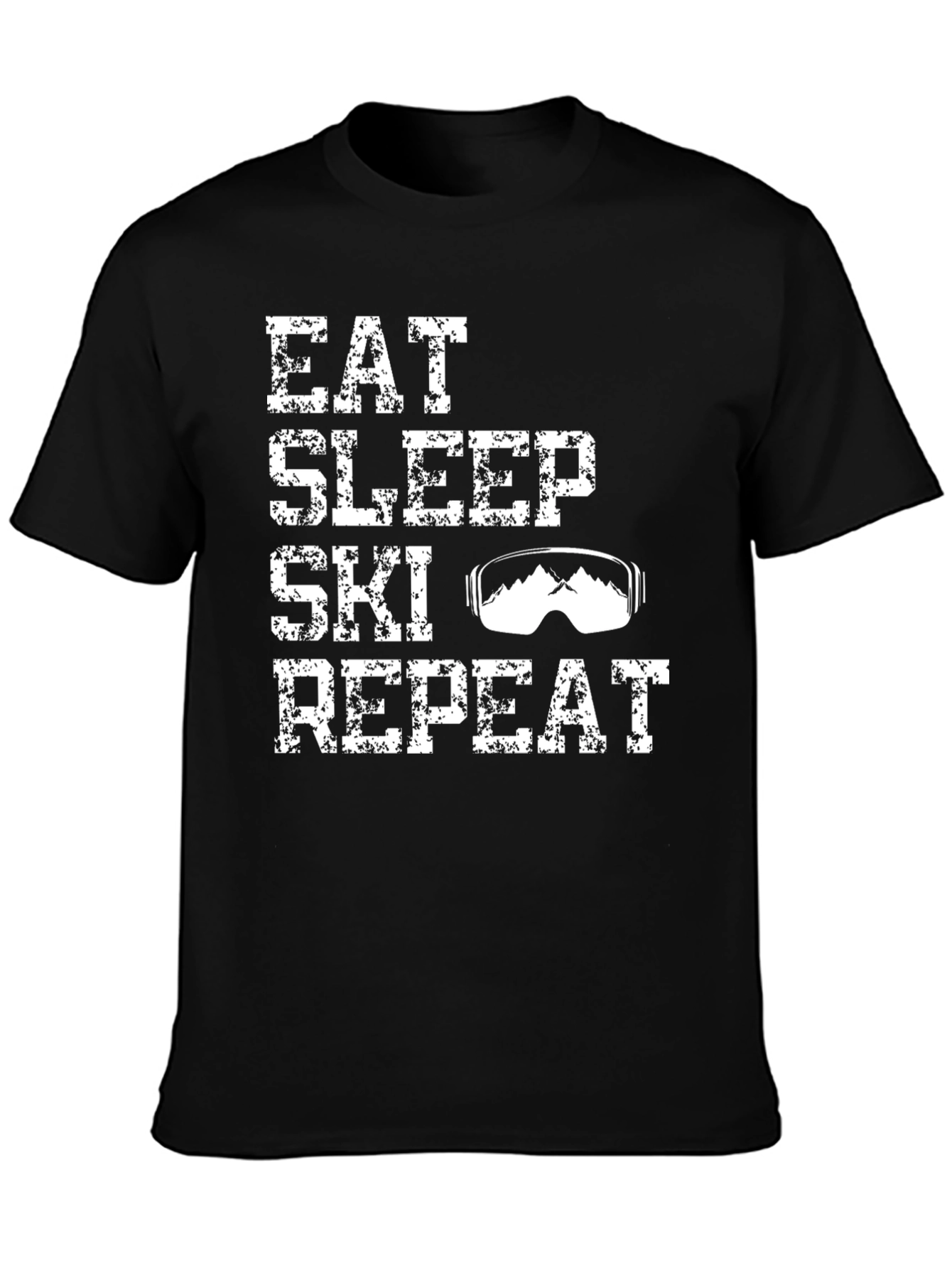 Eat Sleep Ski Repeat Graphic Tee