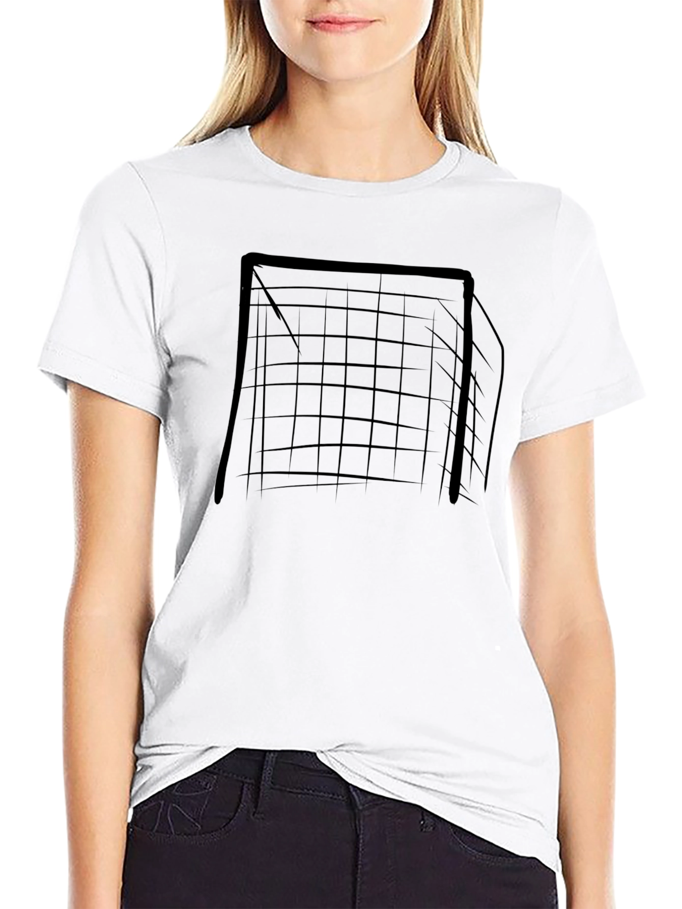 Soccer Goal Graphic Tee - Black