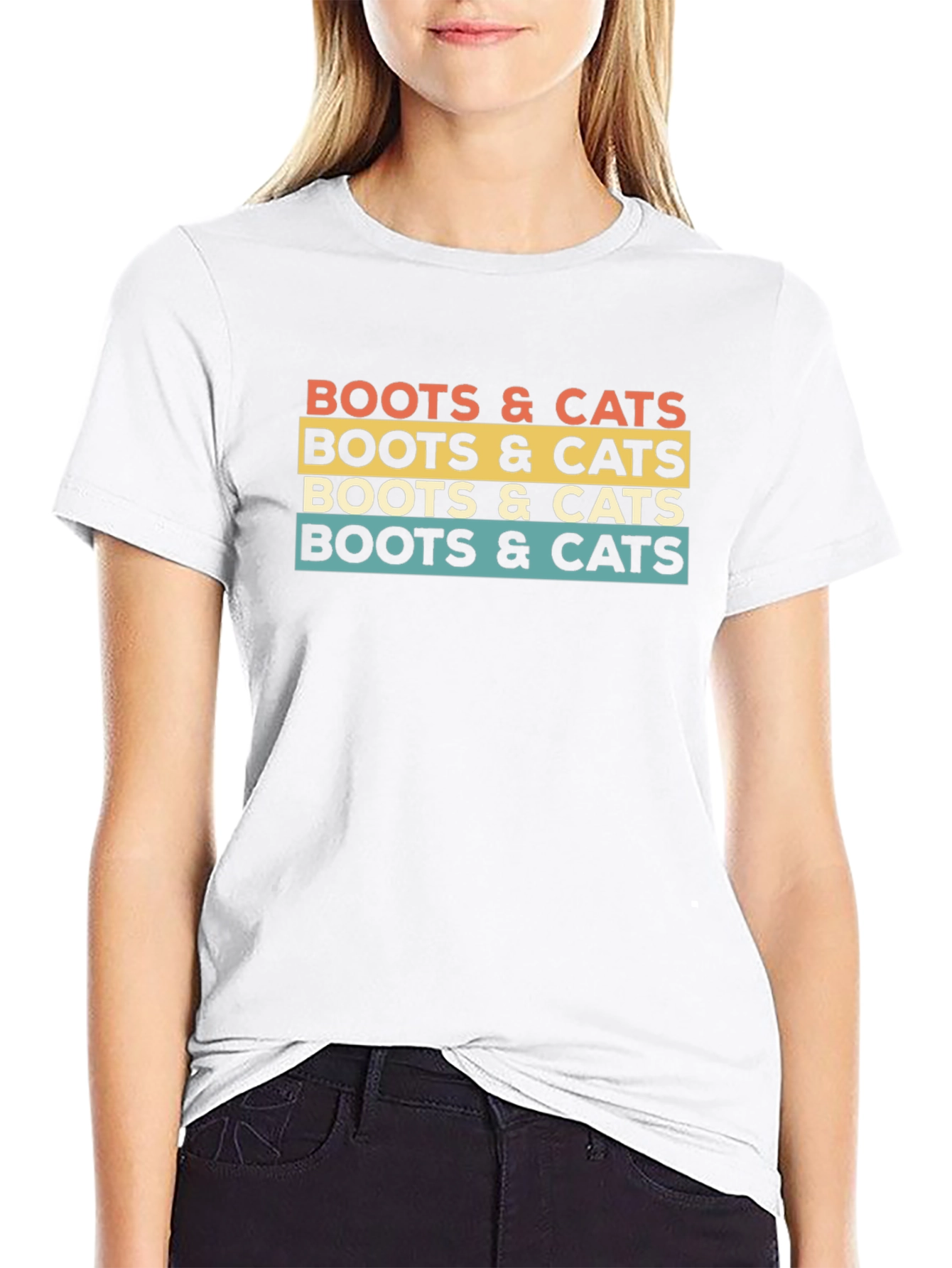 Boots & Cats Retro Graphic Tee