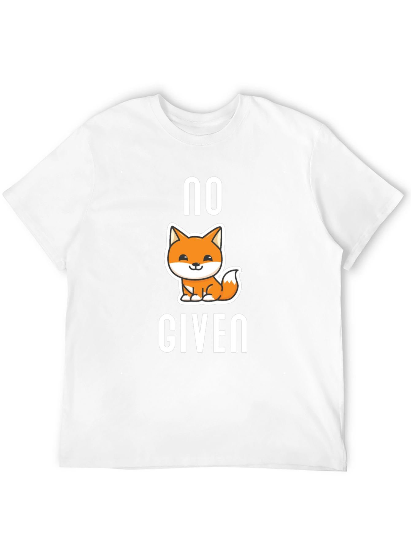 No Fox Given T-Shirt - Black Funny Casual