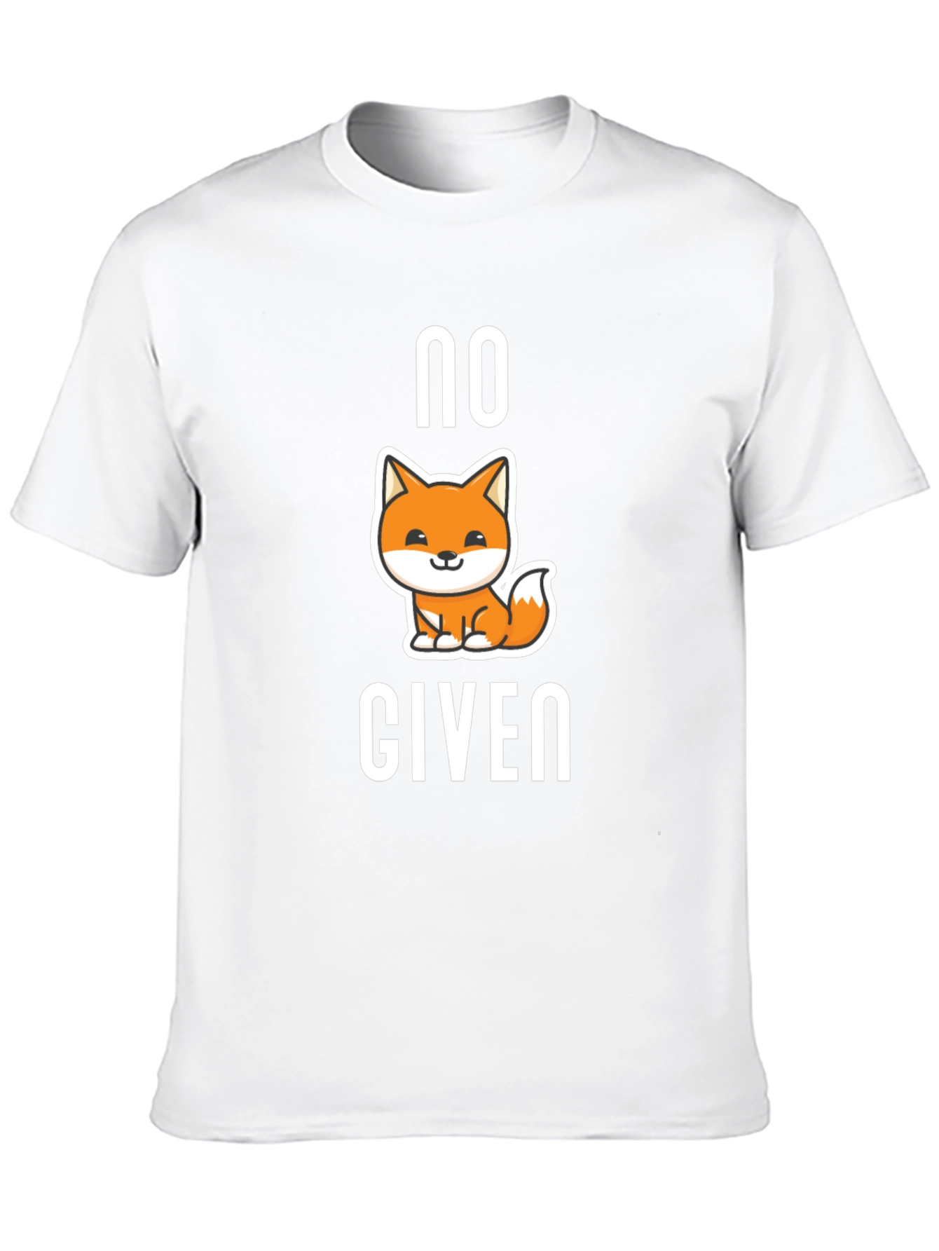 No Fox Given T-Shirt - Black Funny Casual