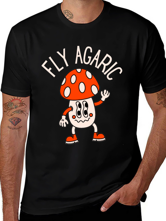 Fly Agaric Mushroom T-Shirt - Funky Retro Style