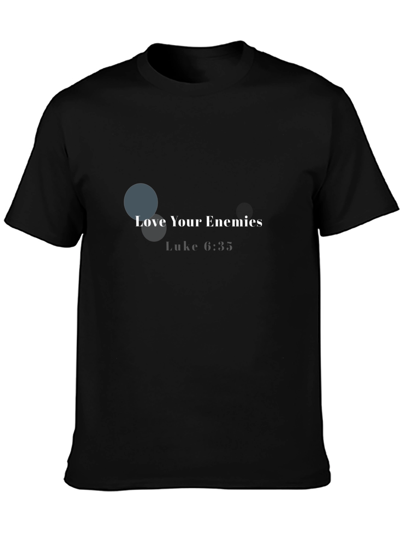 Love Your Enemies Black Graphic Tee