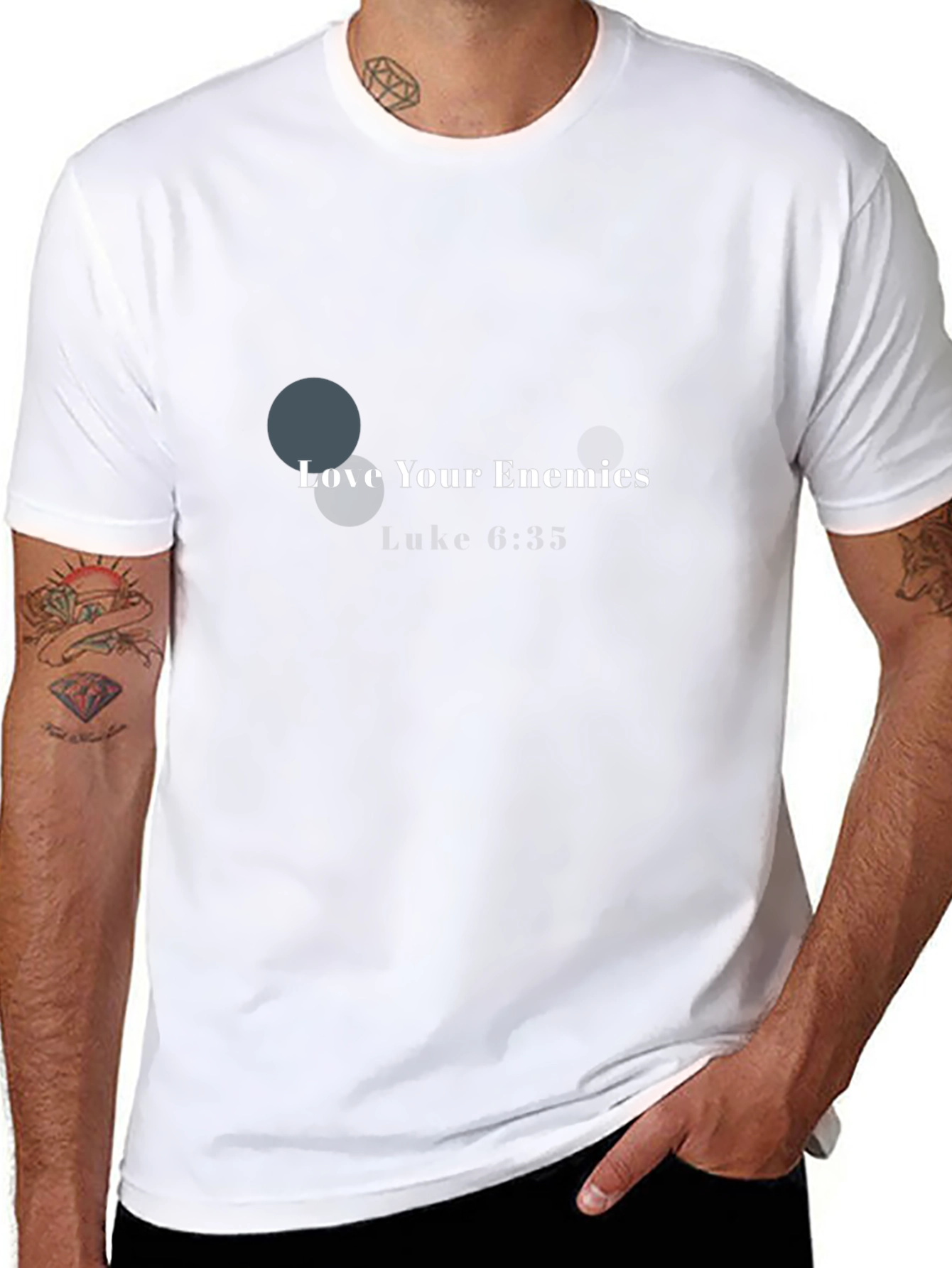 Love Your Enemies Black Graphic Tee