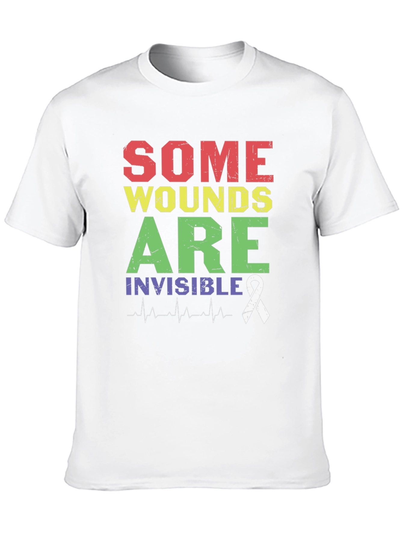 Some Wounds Are Invisible T-Shirt Mental Health Awareness