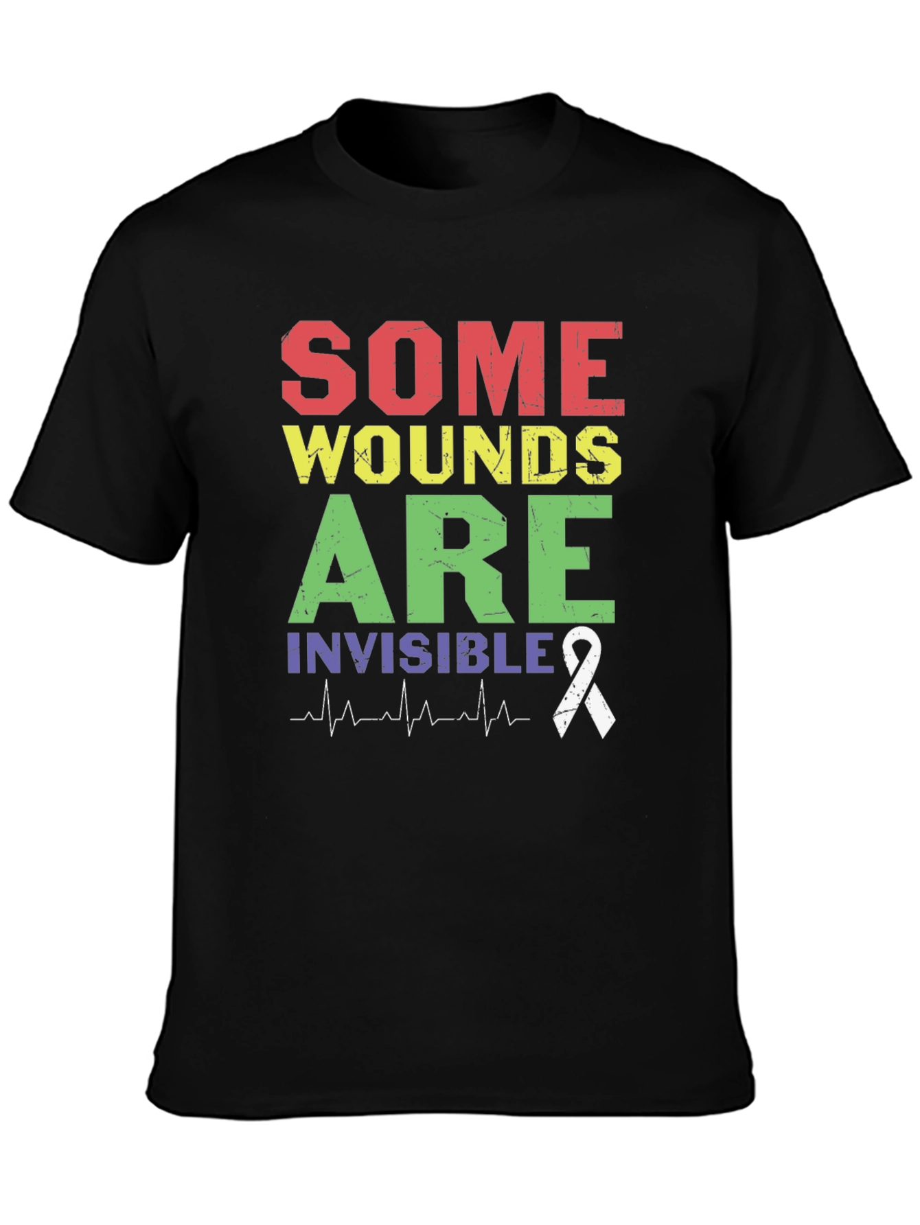 Some Wounds Are Invisible T-Shirt Mental Health Awareness