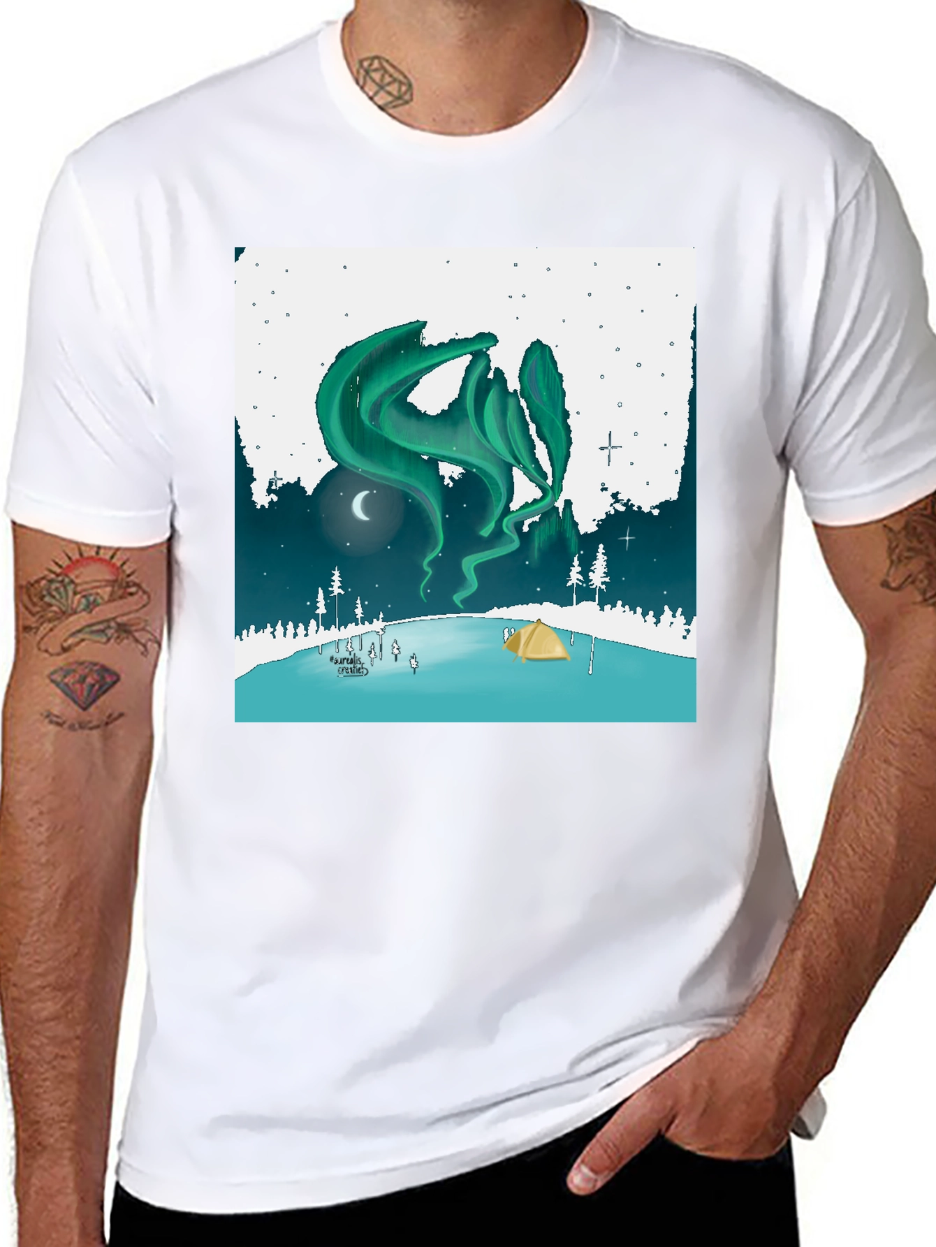 Aurora Camping Graphic Tee