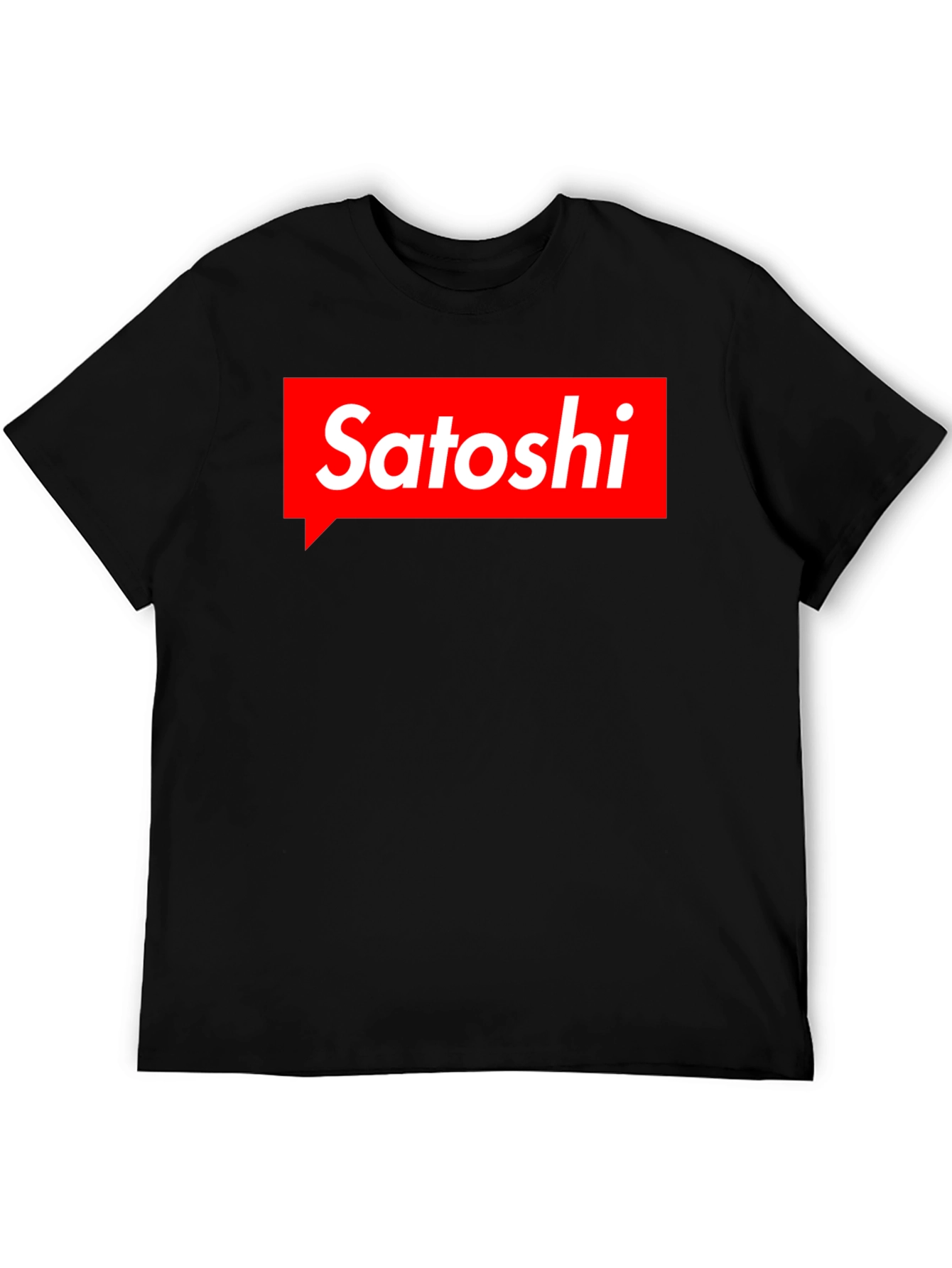 Satoshi Parody T-Shirt - Black Crypto Tee
