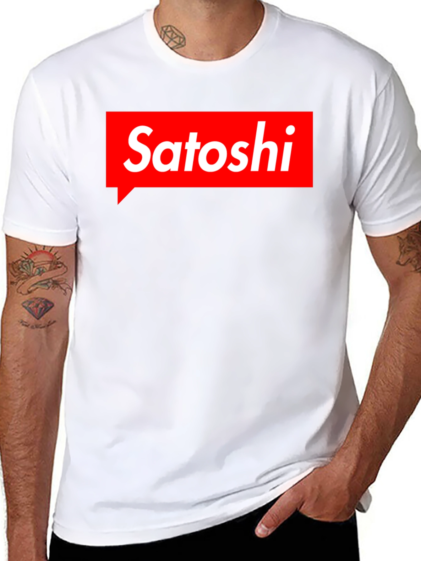 Satoshi Parody T-Shirt - Black Crypto Tee