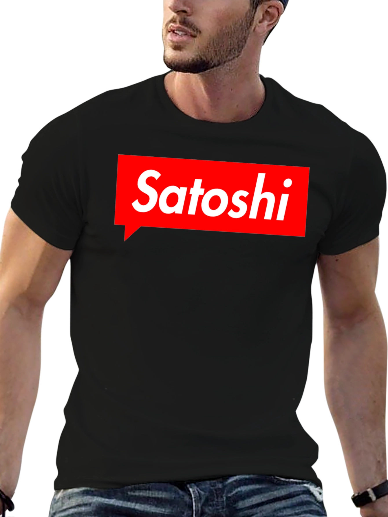 Satoshi Parody T-Shirt - Black Crypto Tee