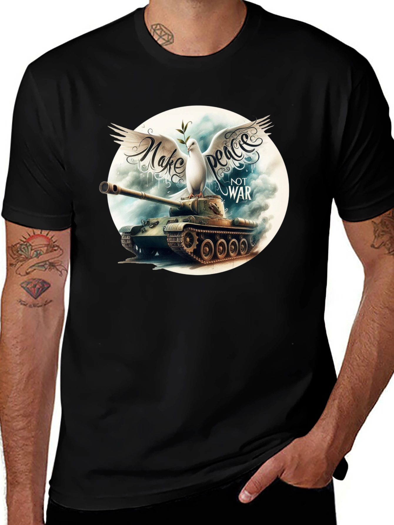 Peace Not War Graphic T-Shirt
