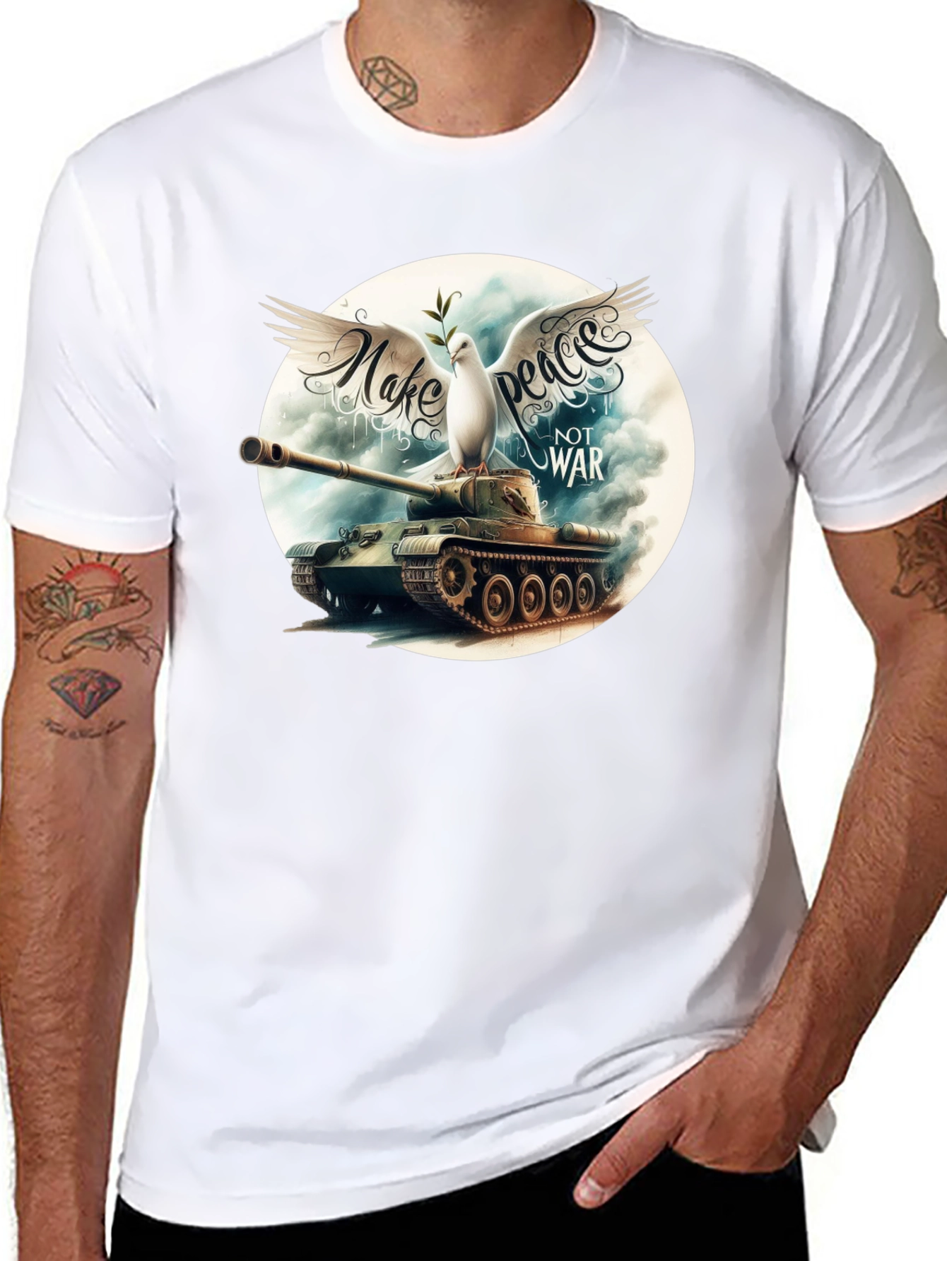 Peace Not War Graphic T-Shirt
