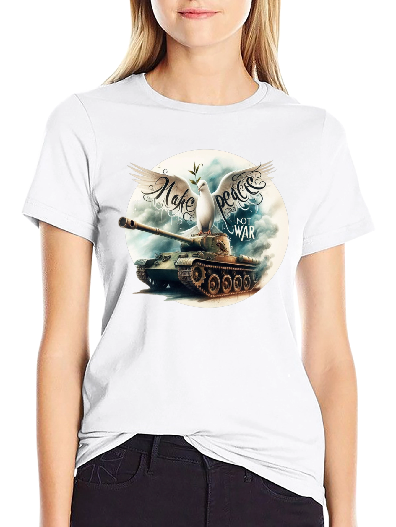 Peace Not War Graphic T-Shirt