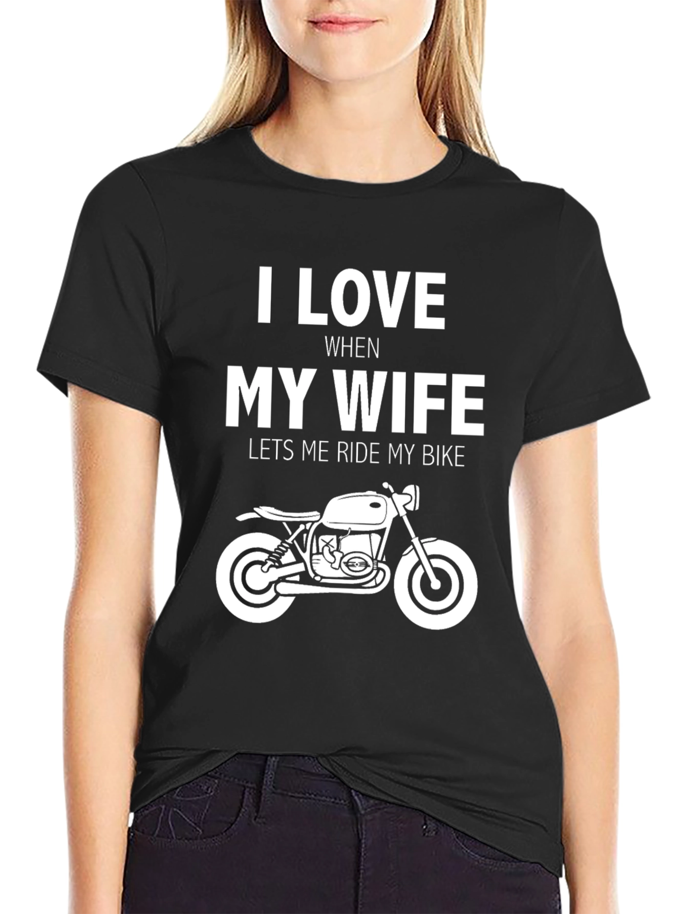 I Love My Wife Motorcycle T-Shirt