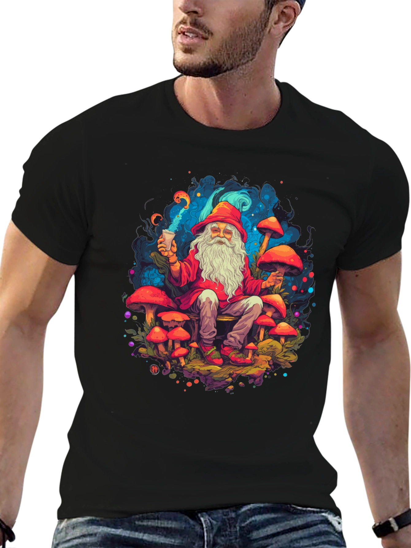 Psychedelic Wizard Mushroom T-Shirt