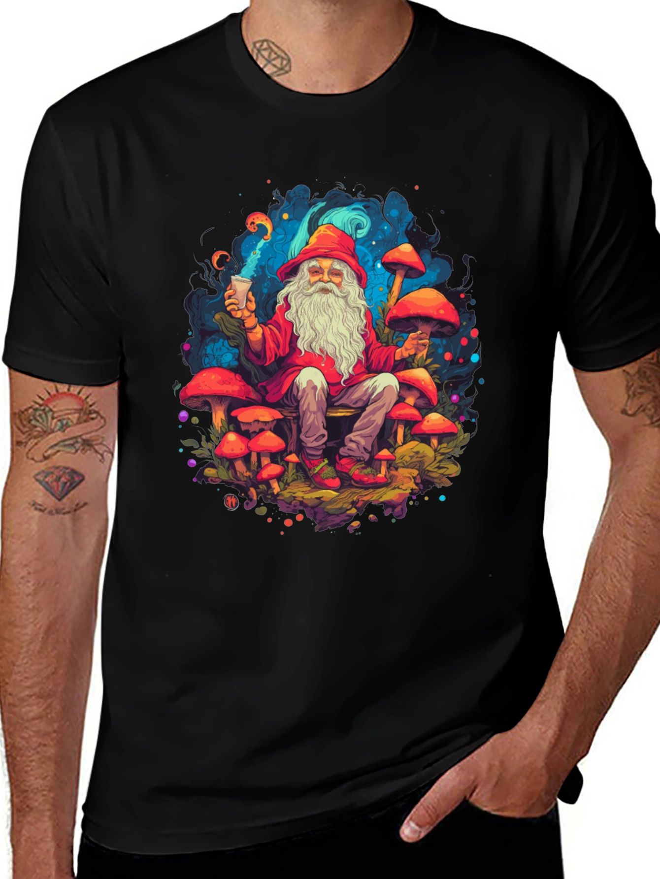 Psychedelic Wizard Mushroom T-Shirt
