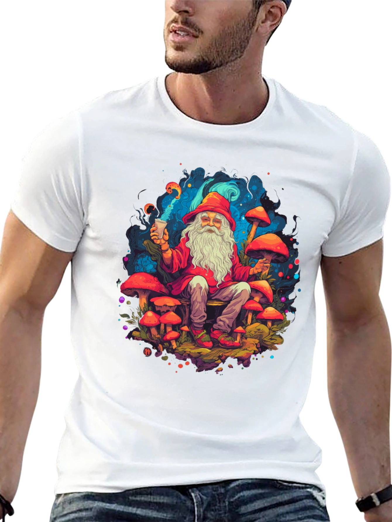 Psychedelic Wizard Mushroom T-Shirt