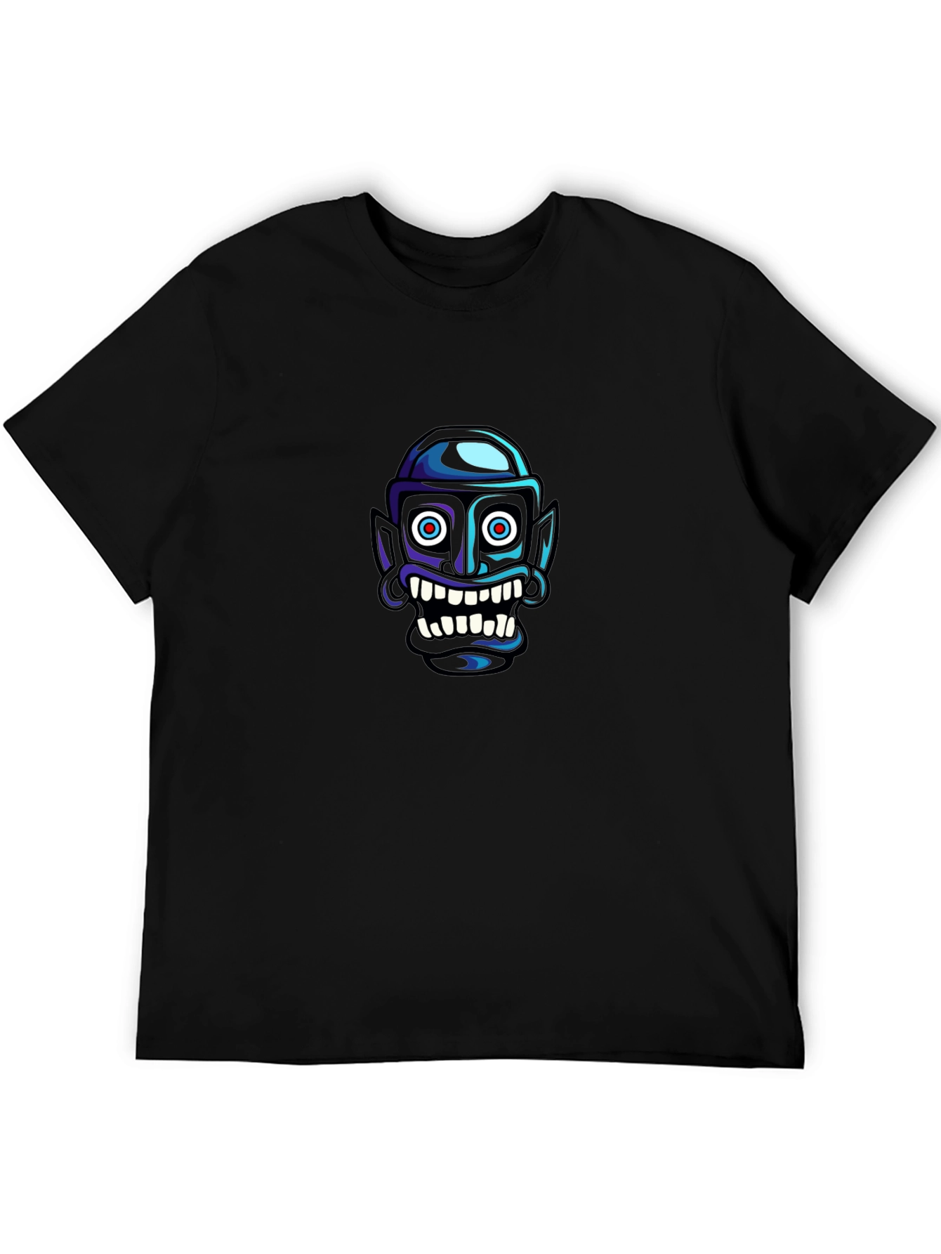 Grotesque Cartoon Face Graphic Tee