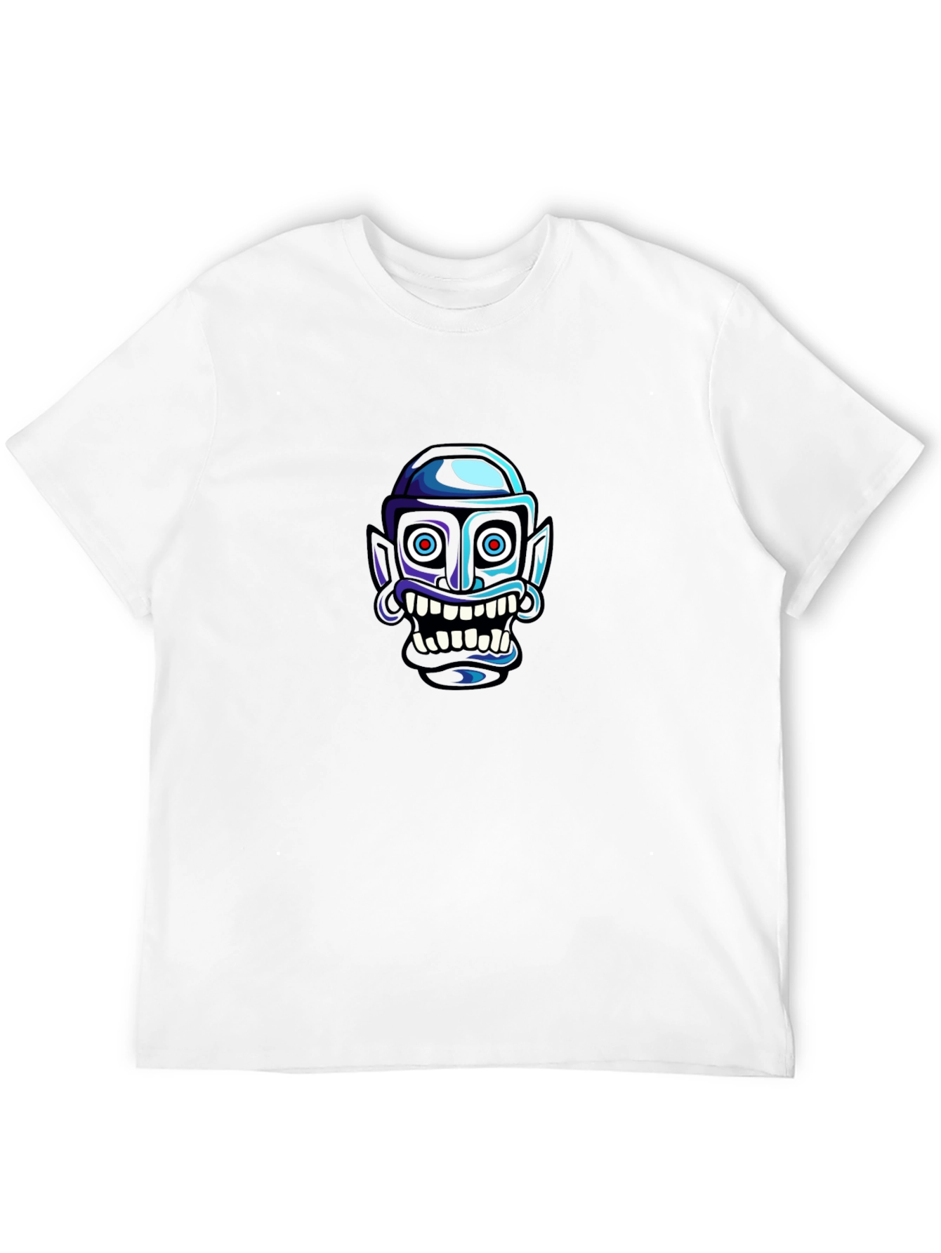 Grotesque Cartoon Face Graphic Tee