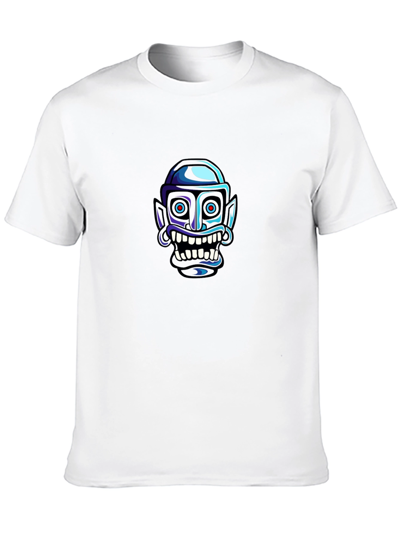 Grotesque Cartoon Face Graphic Tee