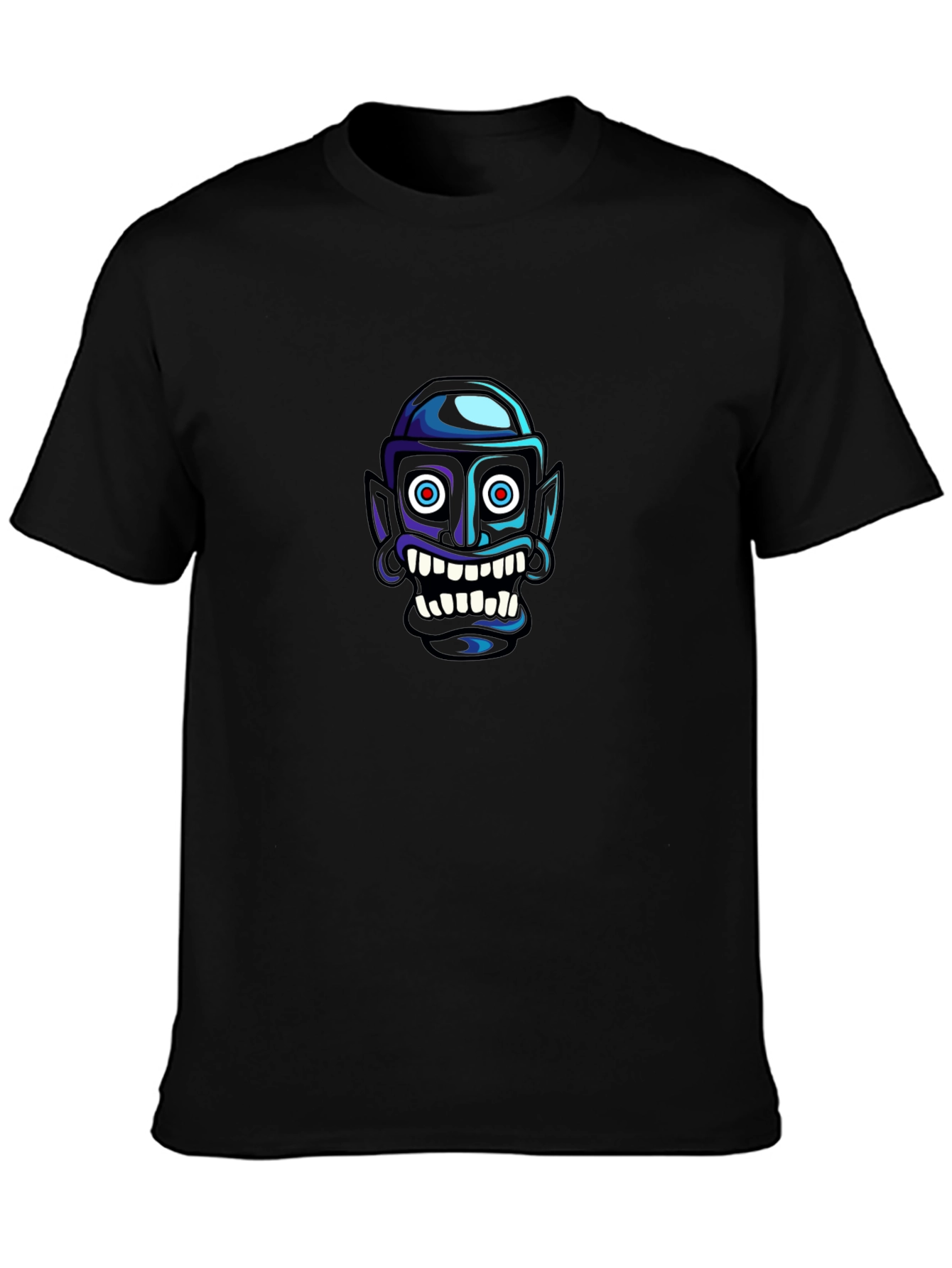 Grotesque Cartoon Face Graphic Tee