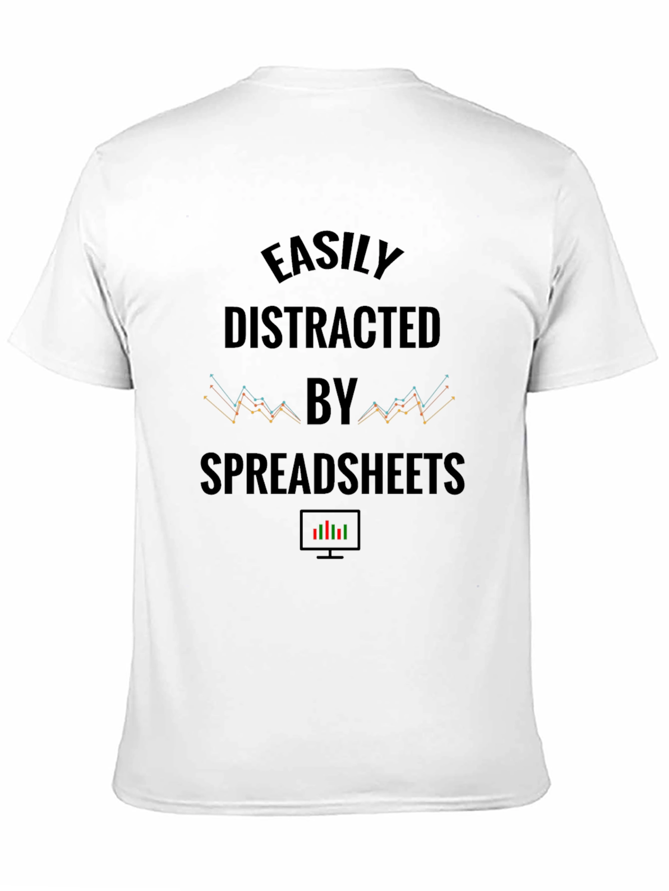 Easily Distracted By Spreadsheets Graphic T-Shirt