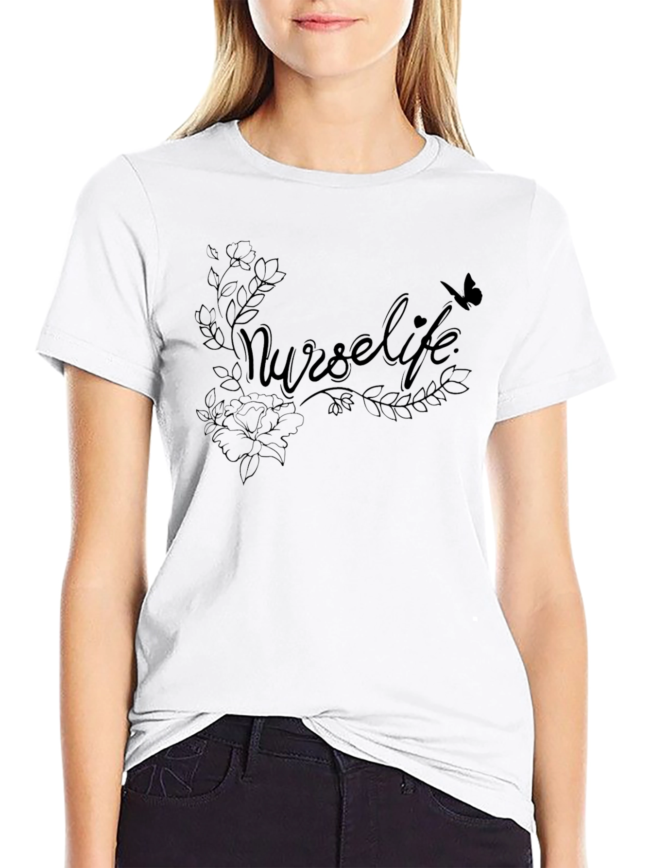 Nurse Life Graphic Tee - Stylish & Comfortable