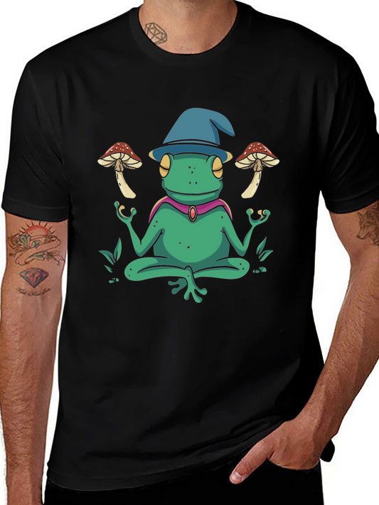 Wizard Frog T-Shirt - Meditating Amphibian Tee